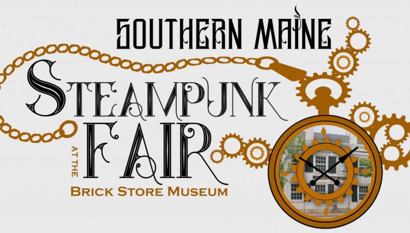 steampunk fair logo with BSM