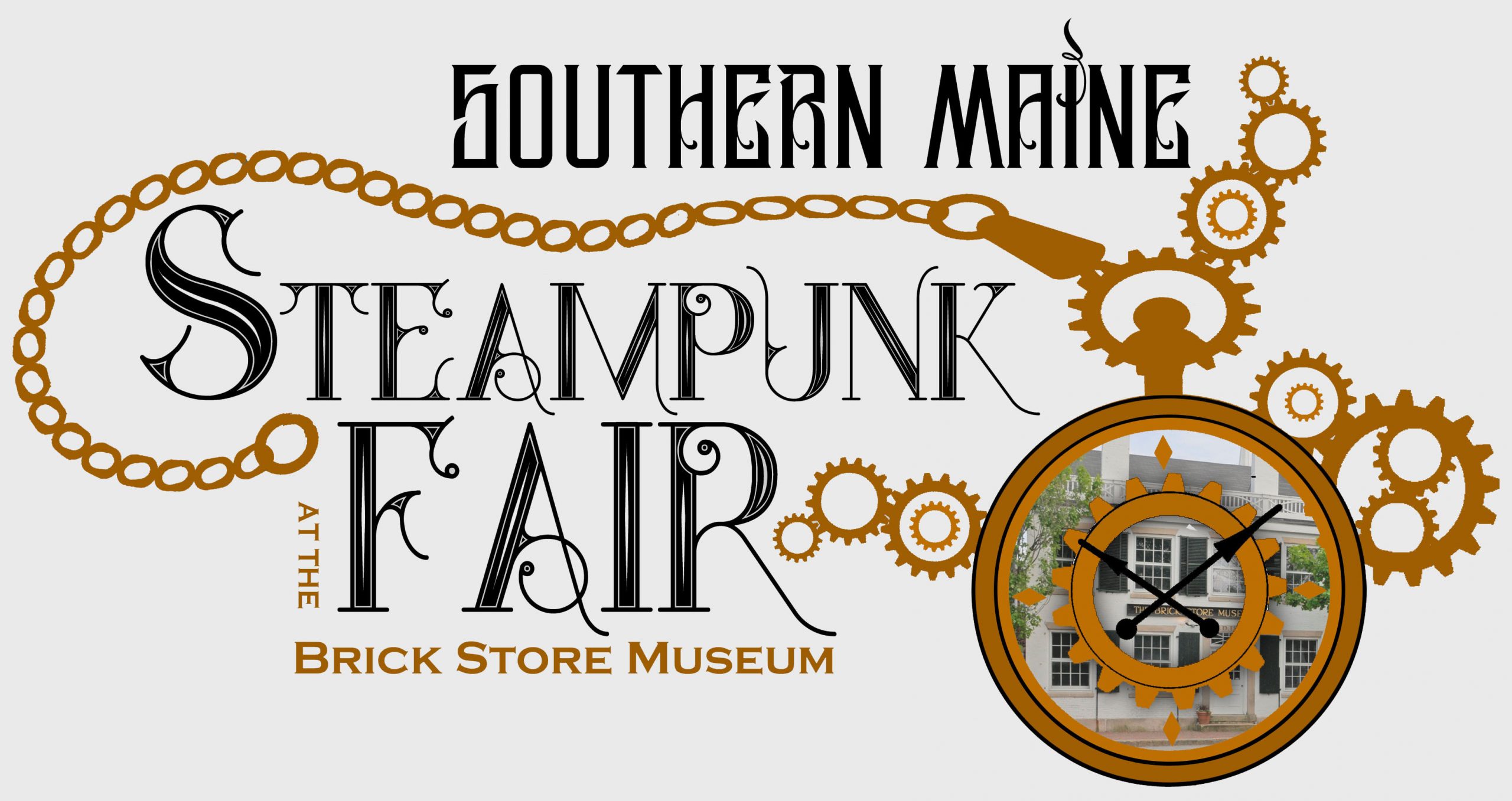 steampunk fair logo with BSM