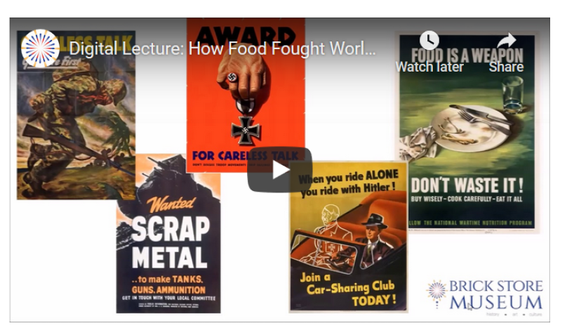 Recorded Video Lecture: How Food Fought World War II