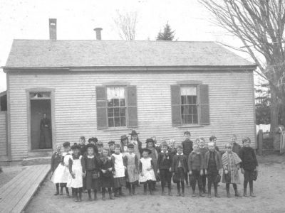 School house in parish yard, c.1862