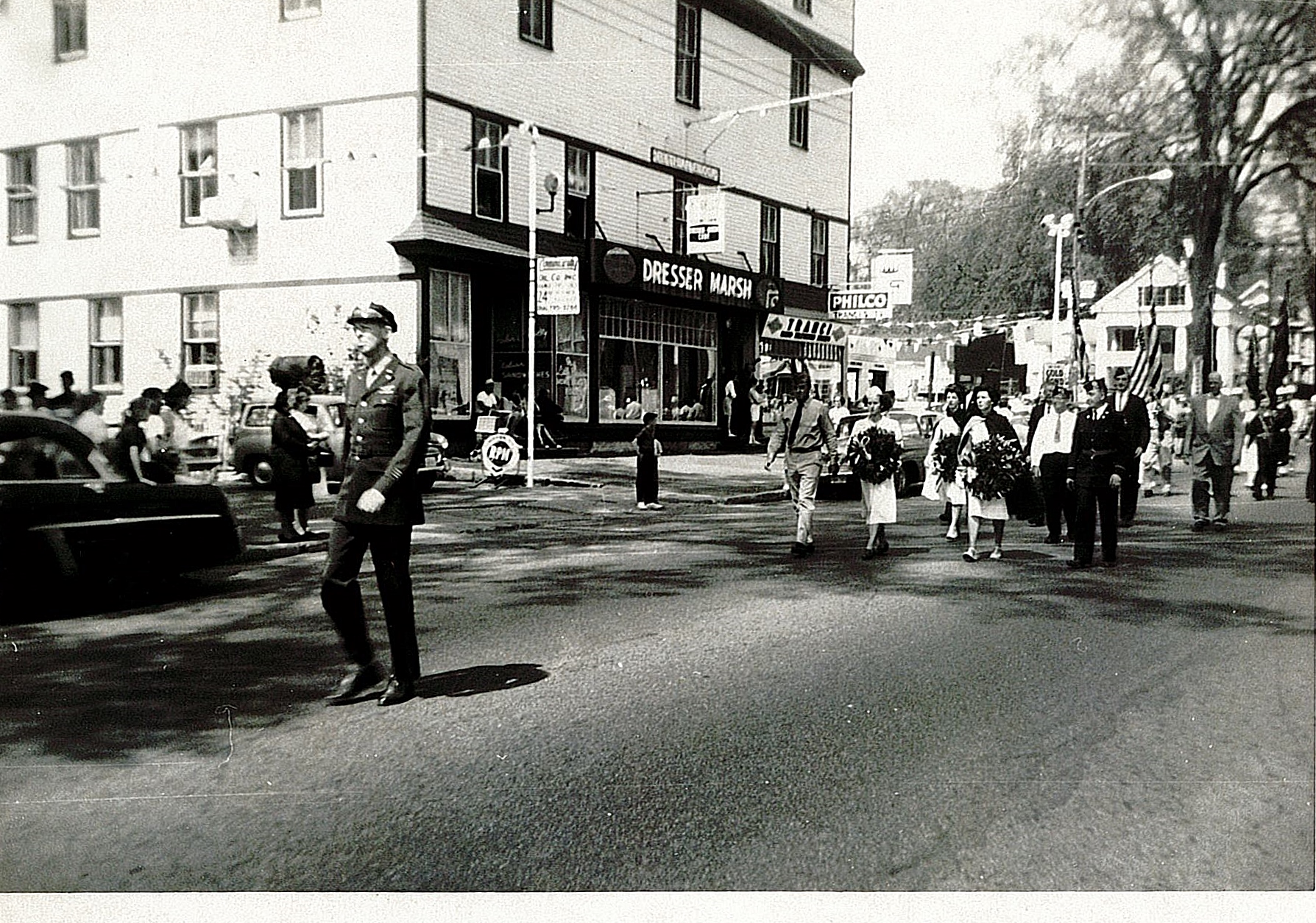 Memorial Day parade on Main Street, c.1955