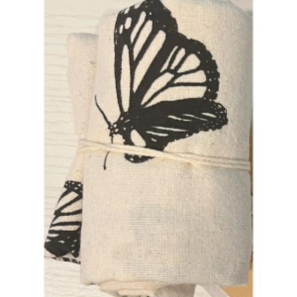 Tea Towel - Monarch (Black) (BSM)