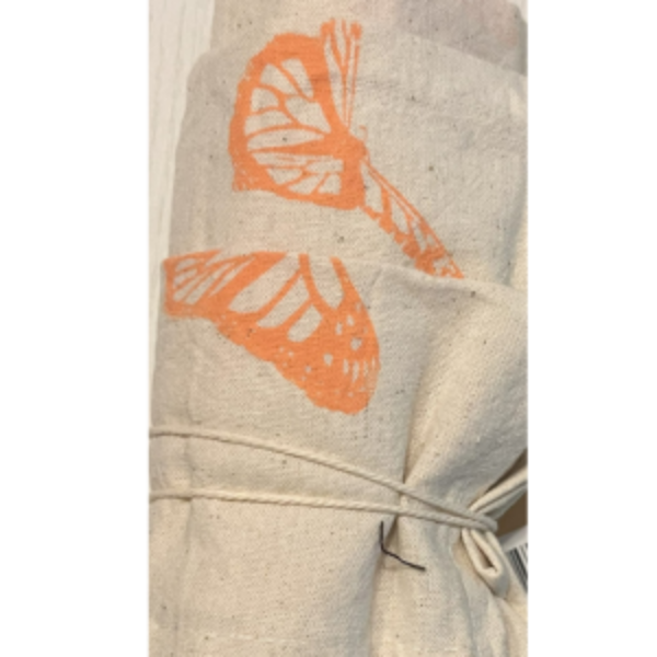 Tea Towel - Monarch (Peach)