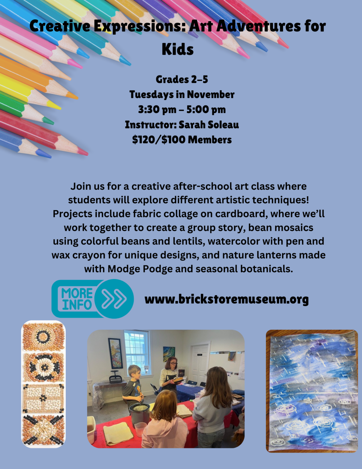 Creative Expressions Art Adventures for Kids Brick Store Museum